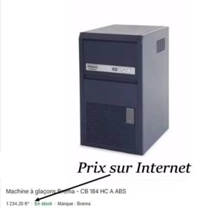 Machine à glaçons BREMA CB 184 ABS prix