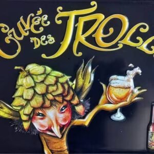 Plaque émaillée Cuvée Des Trolls