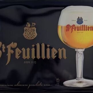 Plaque émaillée St Feuillien Via omnium aliarum praelata una...