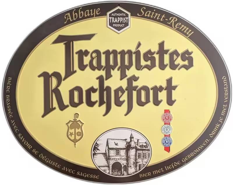 Plaque émaillée Trappistes Rochefort
