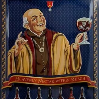 Plaque émaillée de bières