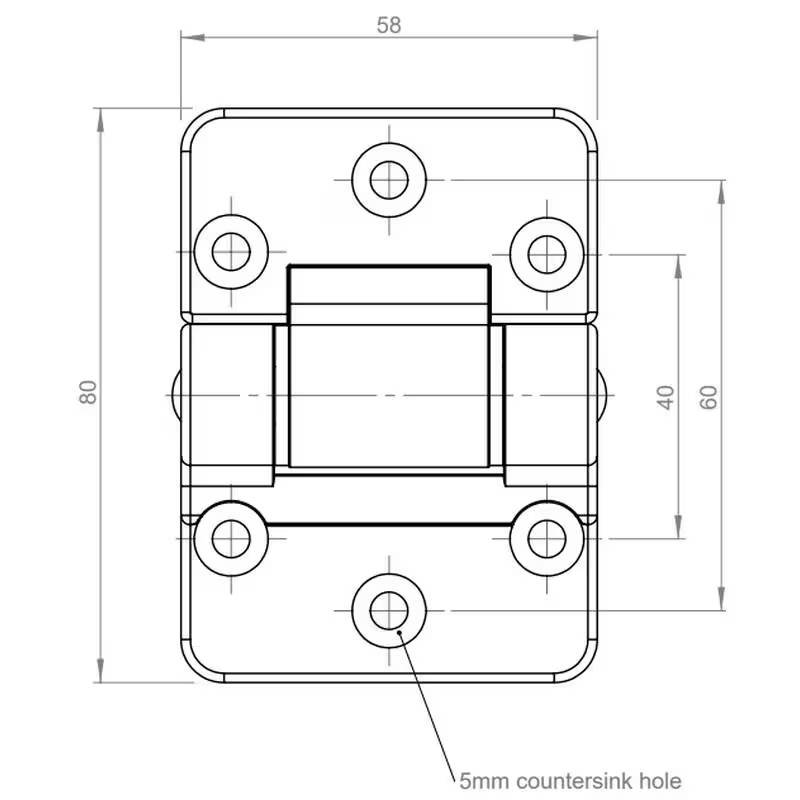 Charnière RAHRBACH 7900 schema b