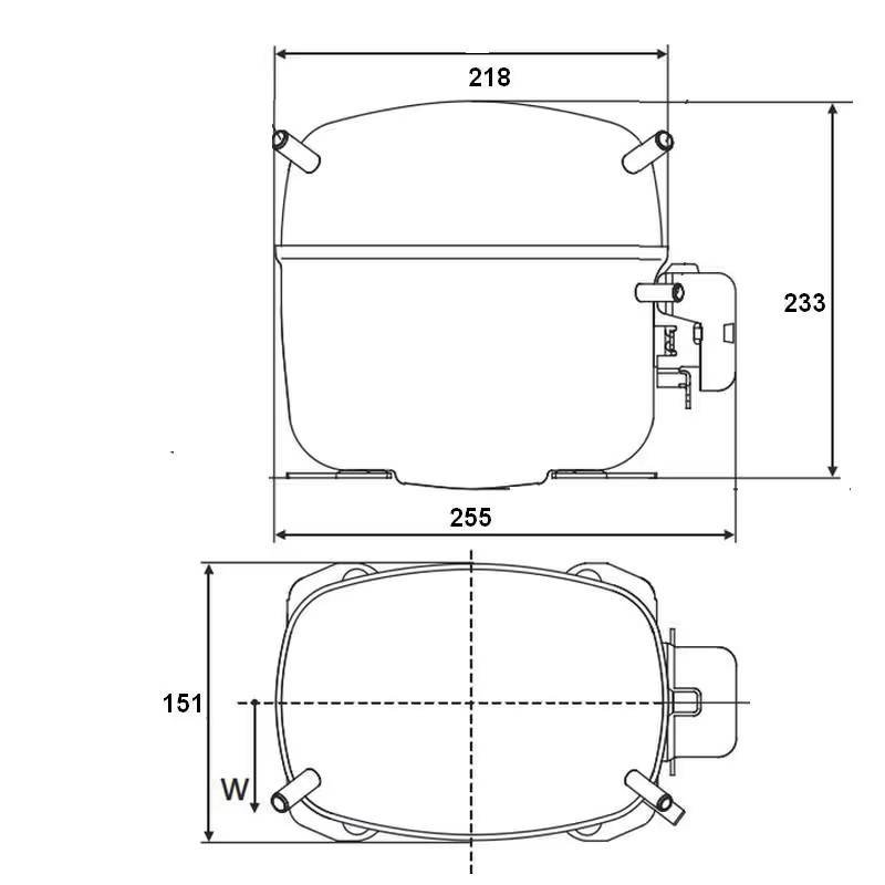 Compresseur SECOP SC21CL schema