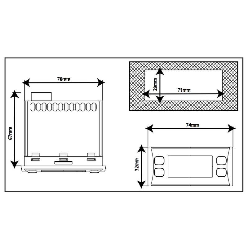 Régulateur électronique ELIWELL IDPlus 961 encastrement