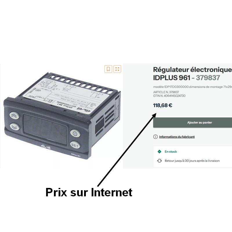 Regulateur électronique ELIWELL IDplus 961 prix