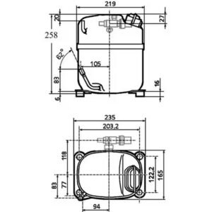 Compresseur TECUMSEH CAJ4461Y