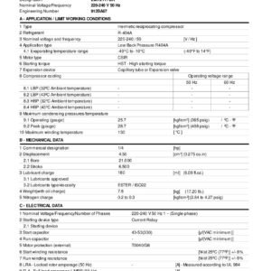 Compresseur EMBRACO EMT2117GK
