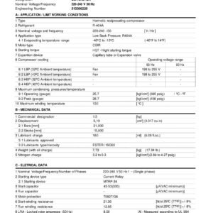 Compresseur EMBRACO EMT2121GK