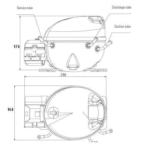 compresseur HVM10AA schema