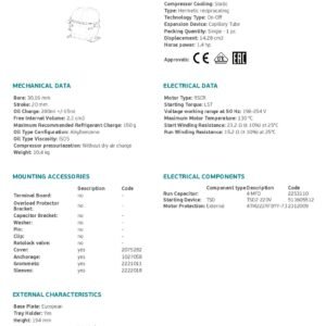Compresseur EMBRACO NBM118Y