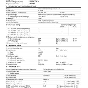 Compresseur EMBRACO NEK6210GK