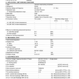Compresseur EMBRACO NT2178GK