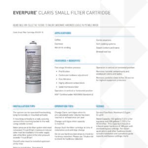 Filtre d’eau EVERPURE CLARIS S