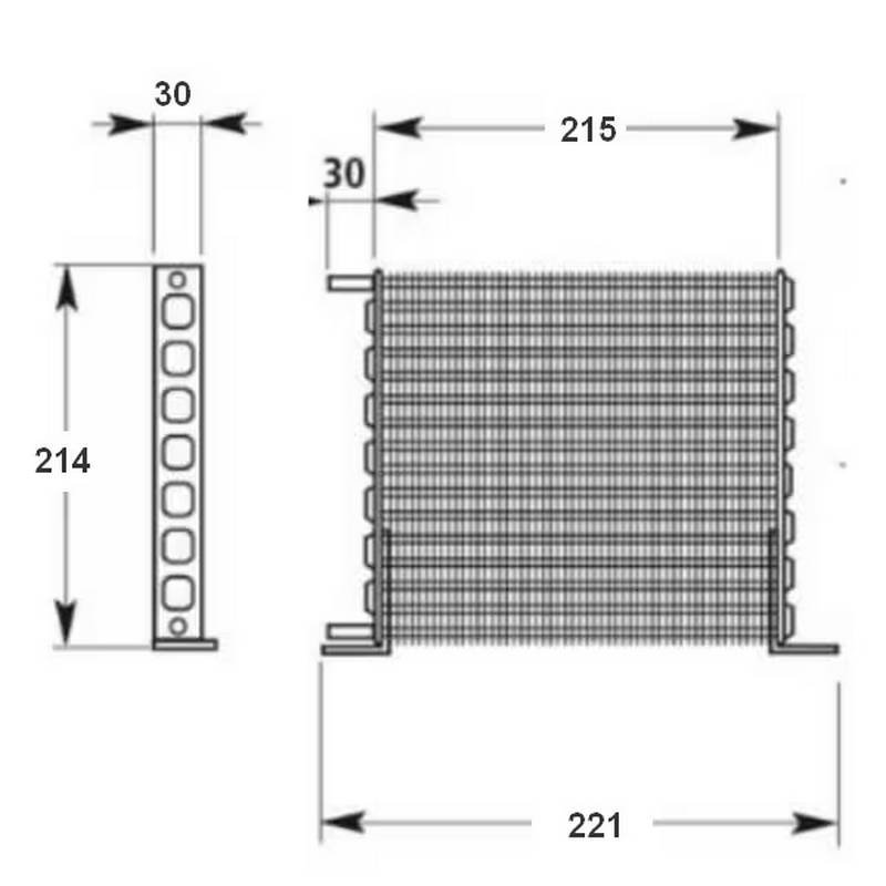 Condenseur GLEMS TECHNIK FCE T 14.1.210 schema