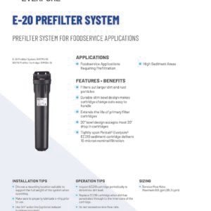 Préfiltre d’eau EVERPURE E-20