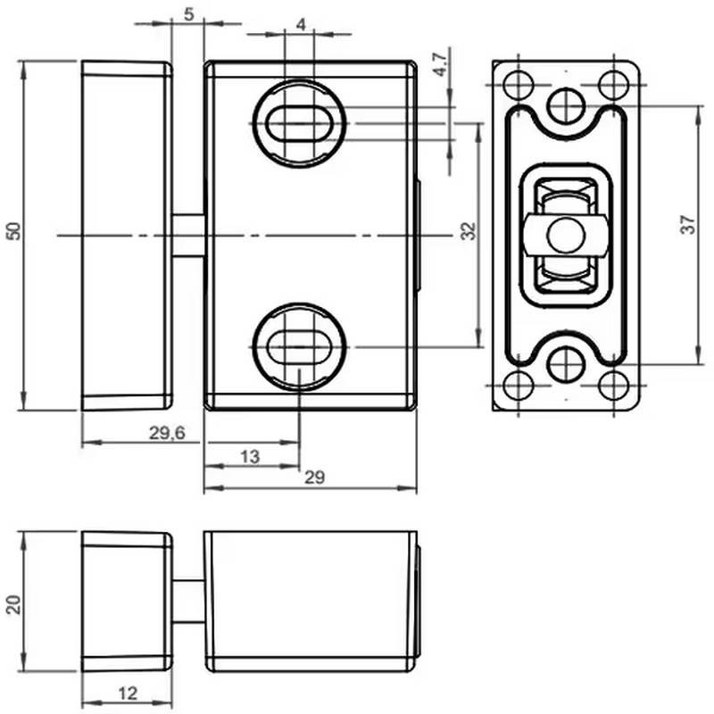 Fermeture FERMOD 5812 schema
