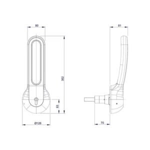 Fermeture complète RAHRBACH 7501 porte 100