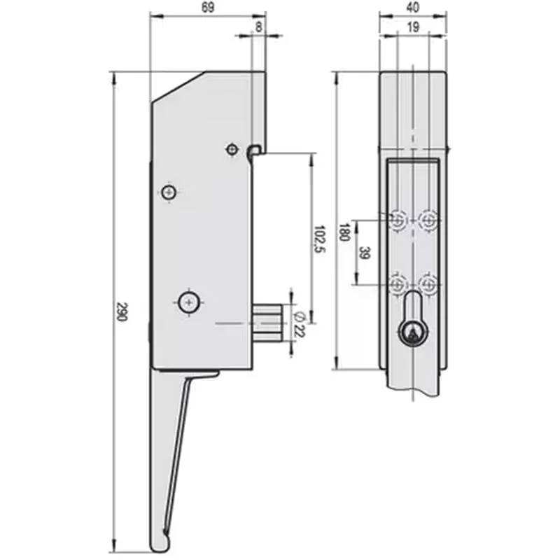 Fermeture STUV JUMBO schema