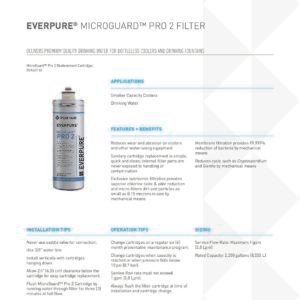 Filtre d’eau EVERPURE PRO 2