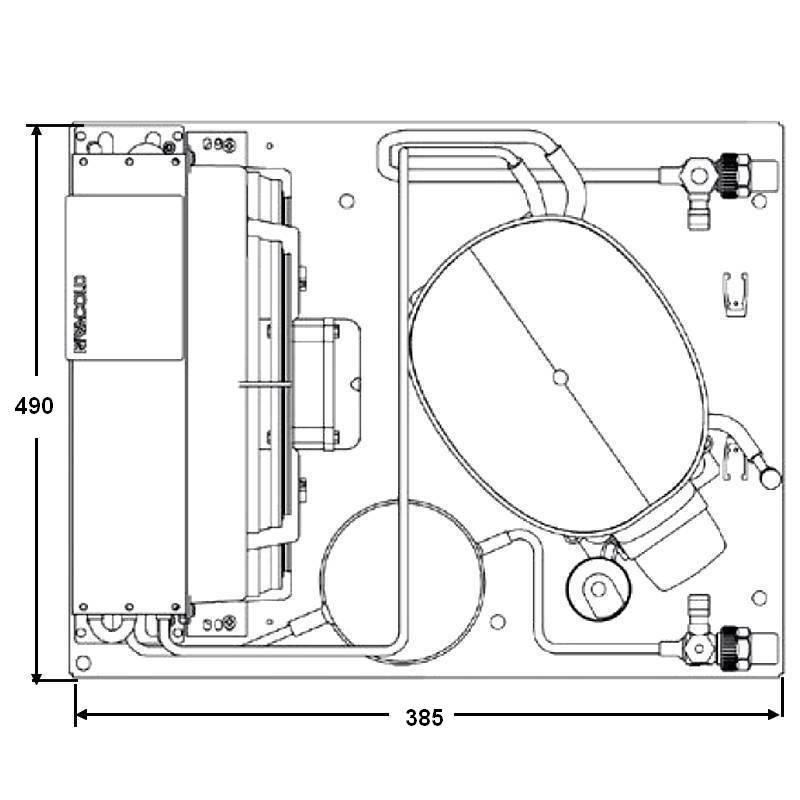 Groupe condenseur RIVACOLD HA020Y1111 schema 2