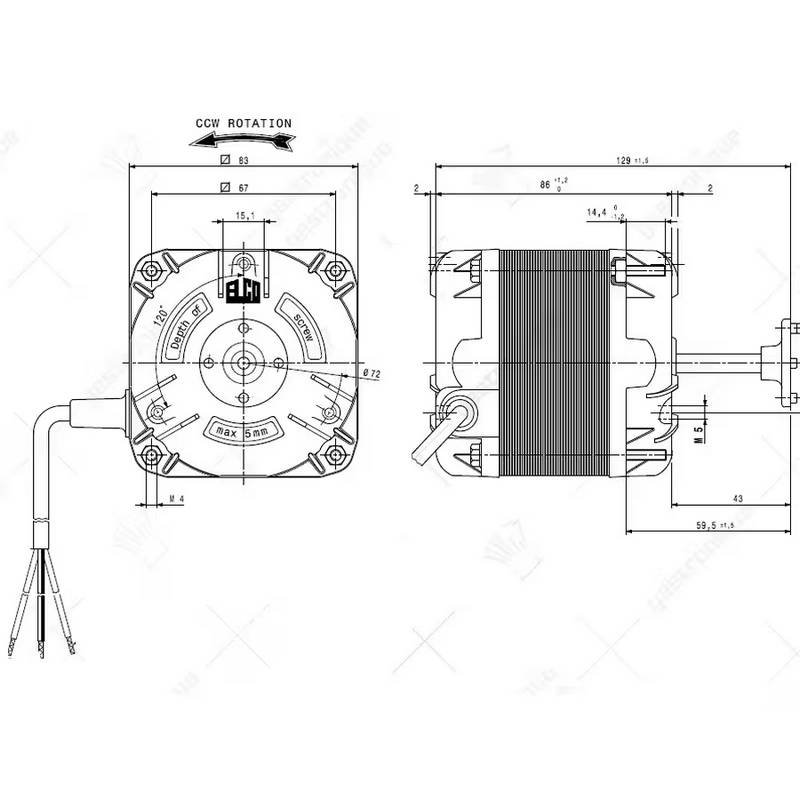 Moteur ELCO N25 40 716 schema