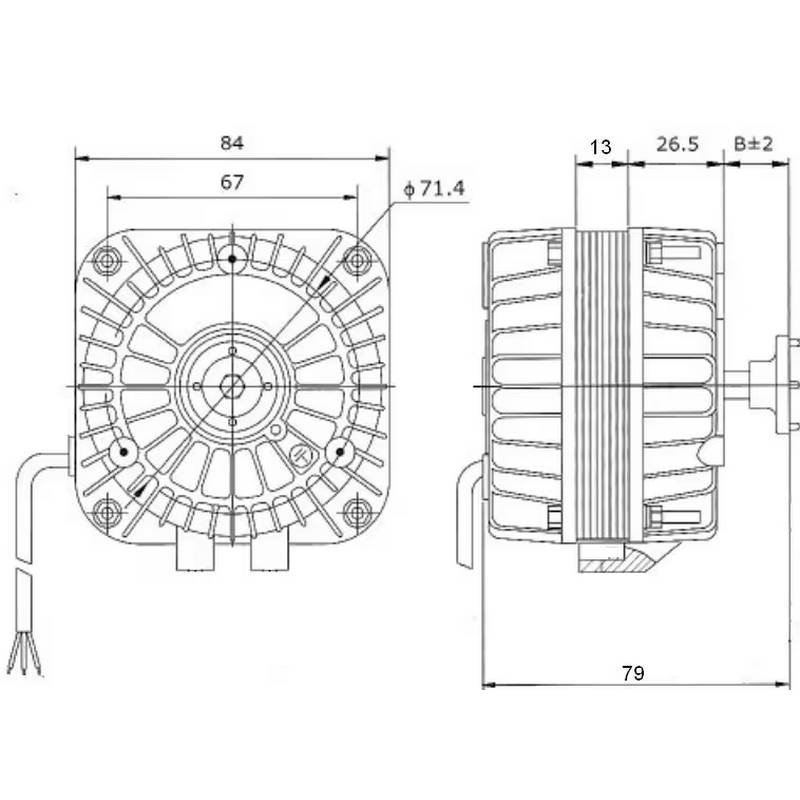Moteur de ventilateur FMI AA 600 schema