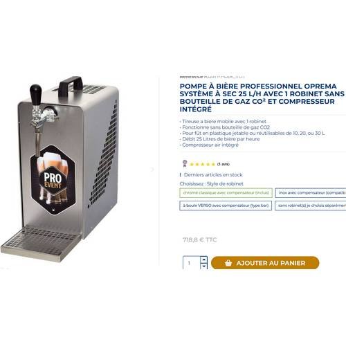 Pompe à bière OPREMA RJ25T1 avec compresseur