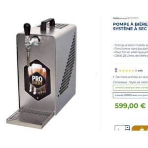 Pompe à bière OPREMA RJ25T1 prix