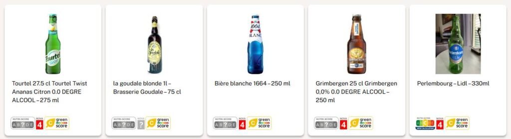 Voir les ingrédients des produits alimentaires et les éléments controversés