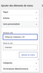 ajouter élément ajouter élément