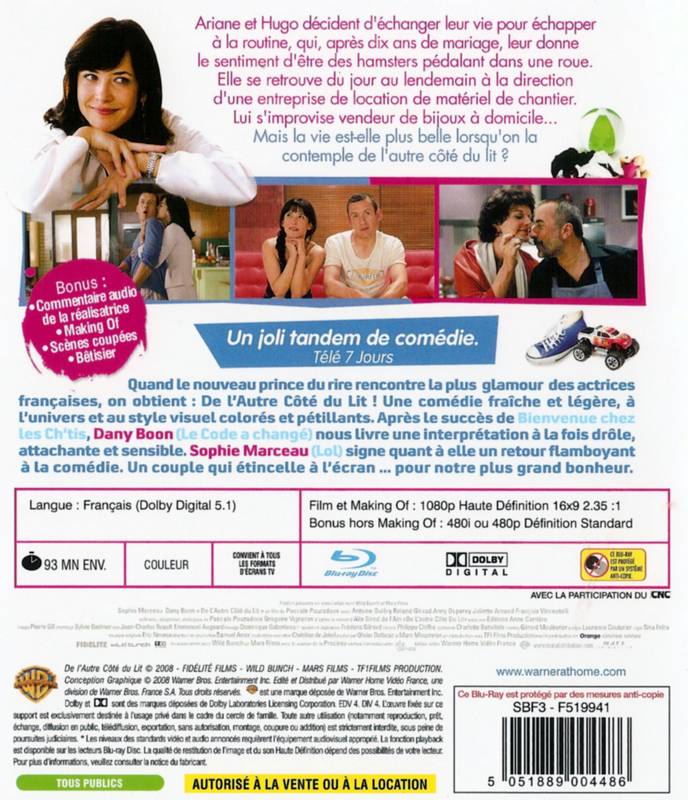 De l'autre côté du lit Blu-ray (comme neuf) 5 de l autre coté du lit recto
